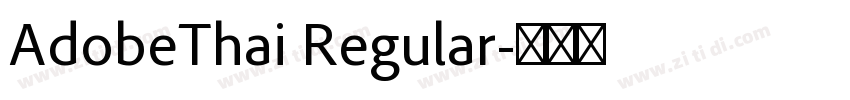 AdobeThai Regular字体转换